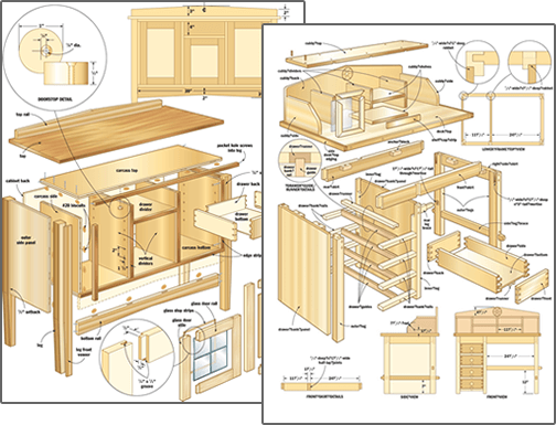 50 Free Woodworking Plans from Ted's Woodworking.
